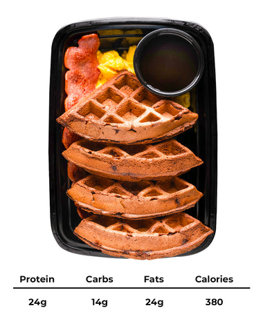 Chocolate Protein Waffles